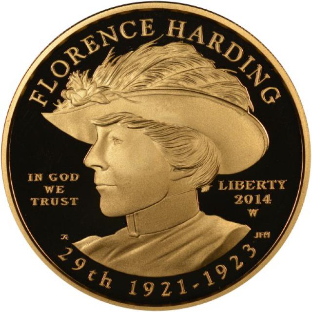 Монета Флоренс Гардінг (1921-1923), 10 доларів 2014, США, Перші леді