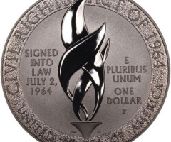 Монета Закон про громадянські права 1964 року, 1 долар 2014, США, США