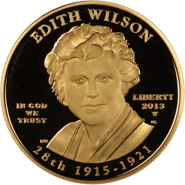 Монета Едіт Вілсон (1915-1921), 10 доларів 2013, США, Перші леді