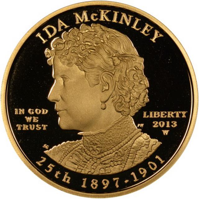 Монета Іда МакКінлі (1897-1901), 10 доларів 2013, США, Перші леді