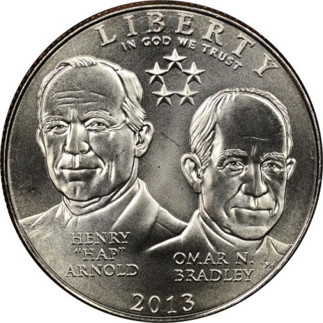 Монета Генрі Арнольд і Омар Бредлі, ½ долара 2013, США, США