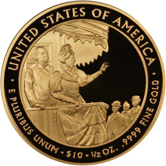 Монета Френсіс Клівленд (1893-1897), 10 доларів 2012, США, Перші леді