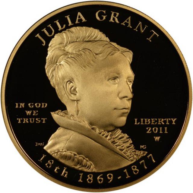 Монета Джулія Грант (1869-1877), 10 доларів 2011, США, Перші леді