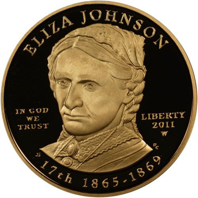 Монета Еліза Джонсон (1865-1869), 10 доларів 2011, США, Перші леді