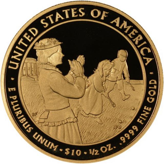 Монета Люсі Гейз (1877-1881), 10 доларів 2011, США, Перші леді