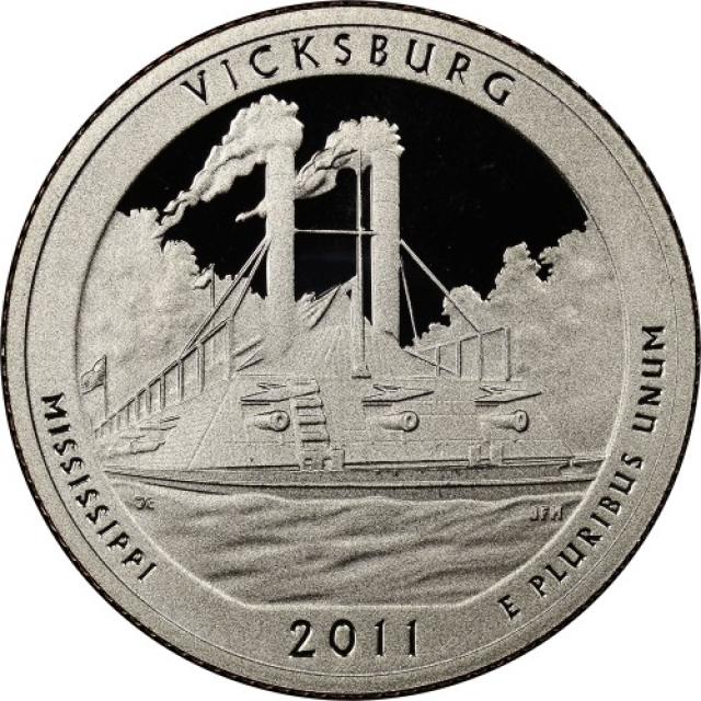 Монета Національний парк Виксбург, ¼ долара 2011, США, Прекрасна Америка Квотери