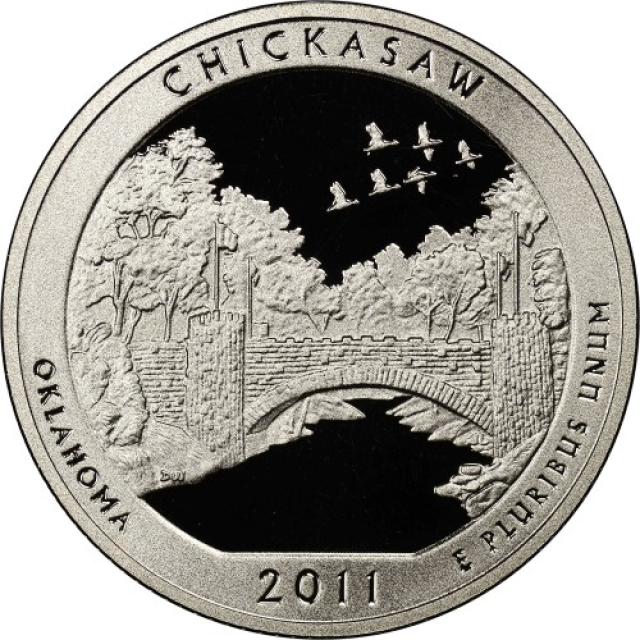 Монета Рекреаційна зона Чікасо, ¼ долара 2011, США, Прекрасна Америка Квотери