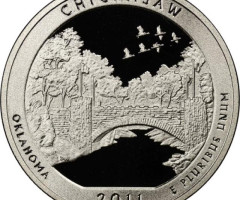 Монета Рекреаційна зона Чікасо, ¼ долара 2011, США, Прекрасна Америка Квотери