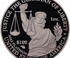 Монета Американський Платиновий орел, 100 доларів 2010, США, США