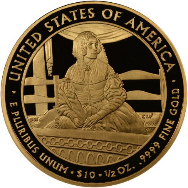 Монета Джейн Пірс (1853-1857), 10 доларів 2010, США, Перші леді