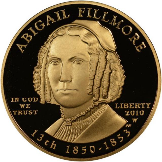 Монета Абіґейл Філлмор (1850-1853), 10 доларів 2010, США, Перші леді