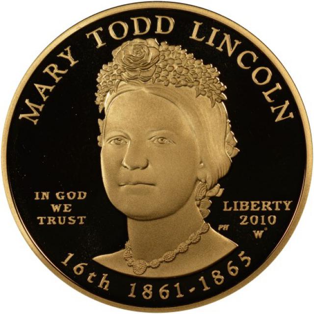 Монета Мері Тодд Лінкольн (1861-1865), 10 доларів 2010, США, Перші леді