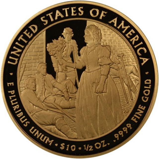 Монета Мері Тодд Лінкольн (1861-1865), 10 доларів 2010, США, Перші леді