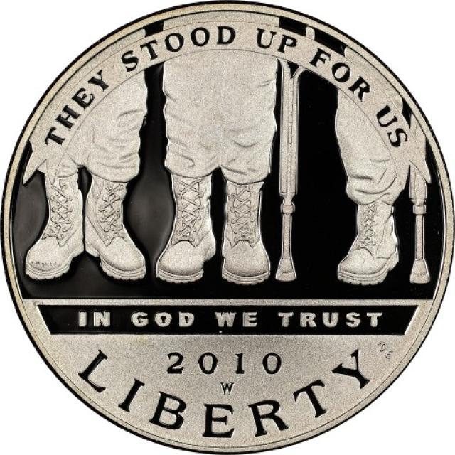 Монета Інваліди війни, 1 долар 2010, США, США