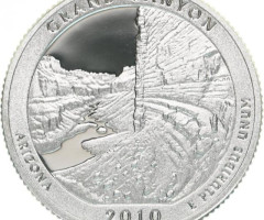 Монета Національний парк Гранд-Каньйон, ¼ долара 2010, США, Прекрасна Америка Квотери