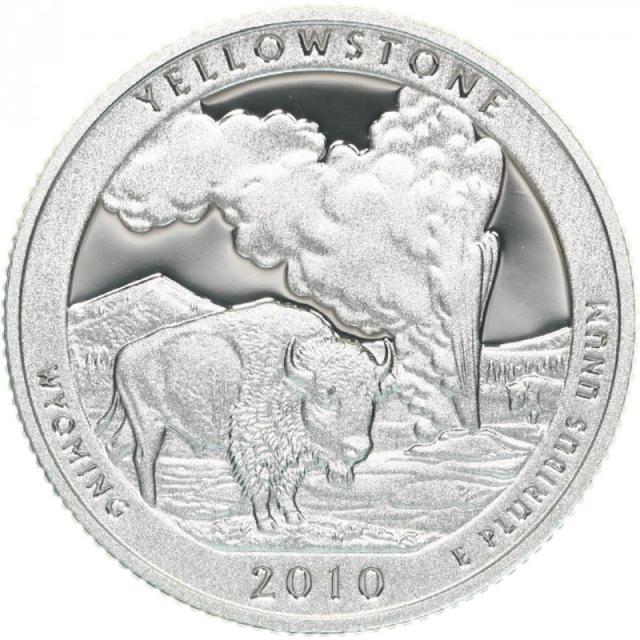 Монета Національний парк Єллоустон, ¼ долара 2010, США, Прекрасна Америка Квотери