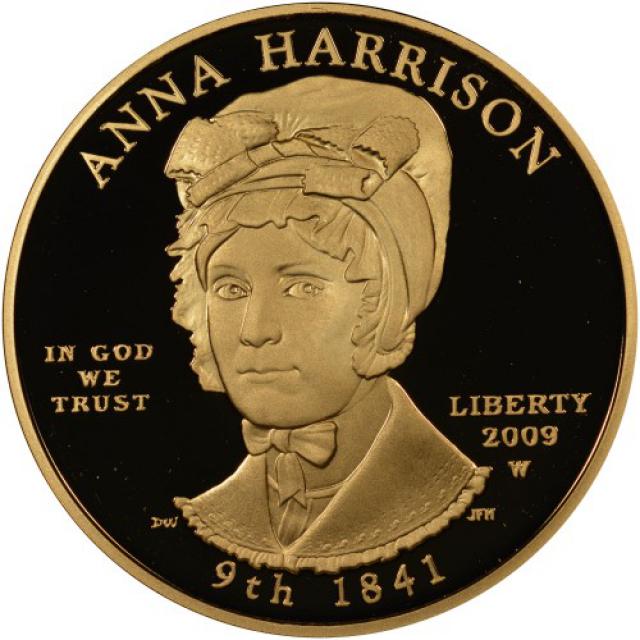 Монета Анна Гаррісон (1841), 10 доларів 2009, США, Перші леді