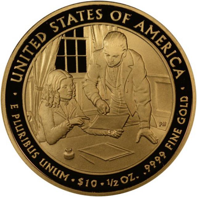 Монета Сара Полк (1845-1849), 10 доларів 2009, США, Перші леді