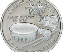 Монета Квотер Американського Самоа, ¼ долара 2009, США, Квотери 50 штатів