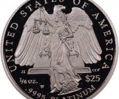 Монета Американський Платиновий орел, 25 доларів 2008, США, США