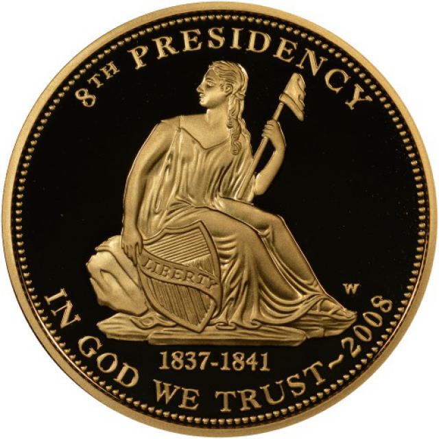 Монета Мартін Ван Бюрен, 10 доларів 2008, США, США