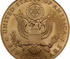 Монета Білоголовий орлан, 5 доларів 2008, США, США