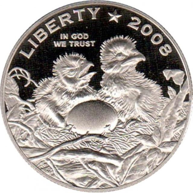 Монета Білоголовий орлан, ½ долара 2008, США, США