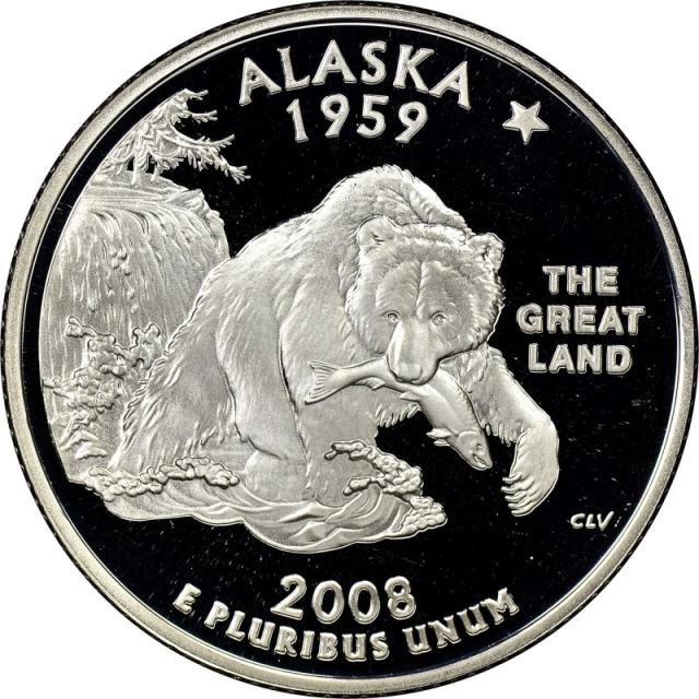 Монета Квотер штату Аляска, ¼ долара 2008, США, Квотери 50 штатів