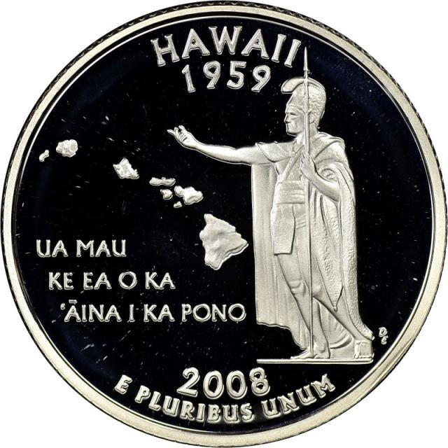 Монета Квотер штату Гаваї, ¼ долара 2008, США, Квотери 50 штатів