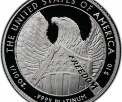 Монета Американський Платиновий орел, 10 доларів 2007, США, США