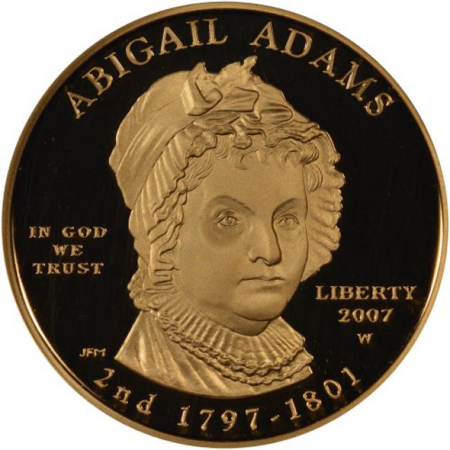 Монета Абіґейл Адамс (1797-1801), 10 доларів 2007, США, Перші леді