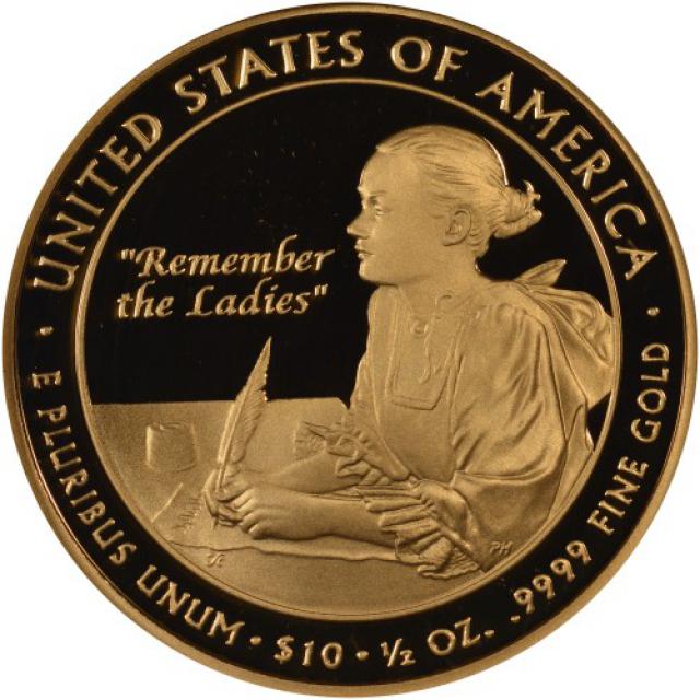 Монета Абіґейл Адамс (1797-1801), 10 доларів 2007, США, Перші леді