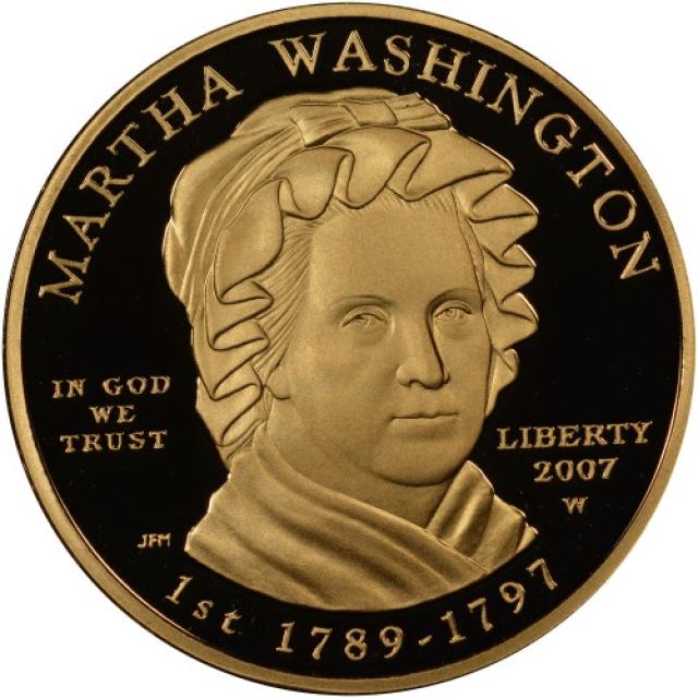 Монета Марта Вашингтон (1789-1797), 10 доларів 2007, США, Перші леді