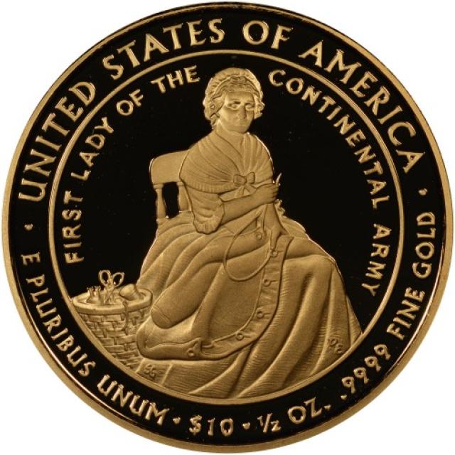 Монета Марта Вашингтон (1789-1797), 10 доларів 2007, США, Перші леді