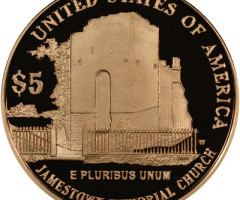 Монета Jamestown, 5 доларів 2007, США, США