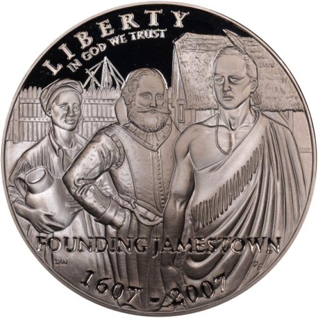 Монета First Settlement of Jamestown, 1 долар 2007, США, США