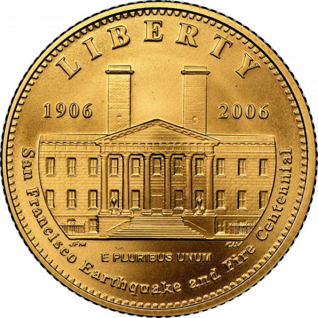 Монета San Francisco Earthquake, 5 доларів 2006, США, США
