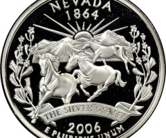 Монета Квотер штата Невада, ¼ долара 2006, США, Квотери 50 штатів