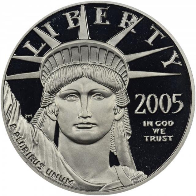 Монета Американський Платиновий орел, 100 доларів 2005, США, США