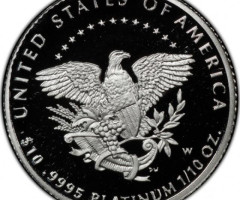 Монета Американський Платиновий орел, 10 доларів 2005, США, США