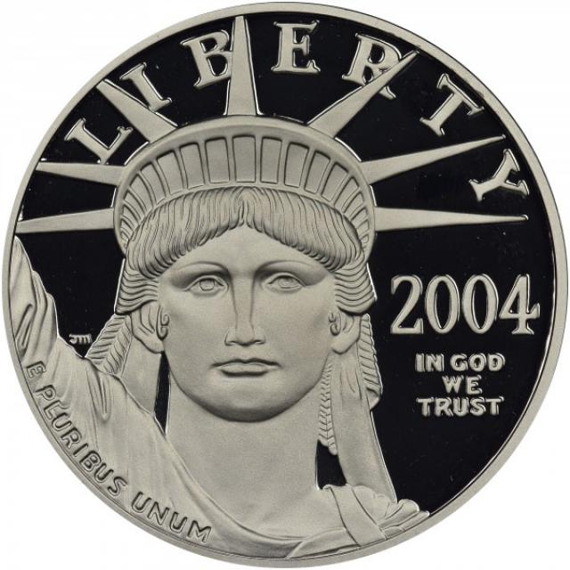 Монета Американський Платиновий орел, 100 доларів 2004, США, США