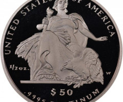 Монета Американський Платиновий орел, 50 доларів 2004, США, США