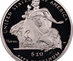 Монета Американський Платиновий орел, 10 доларів 2004, США, США