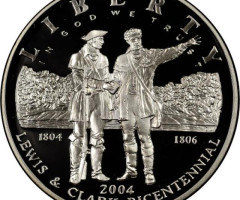 Монета 200 років експедиції Льюїса і Кларка, 1 долар 2004, США, США