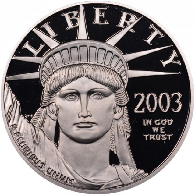 Монета Американський Платиновий орел, 100 доларів 2003, США, США