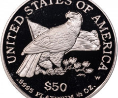 Монета Американський Платиновий орел, 50 доларів 2003, США, США
