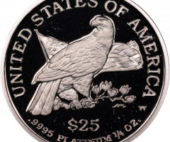 Монета Американський Платиновий орел, 25 доларів 2003, США, США