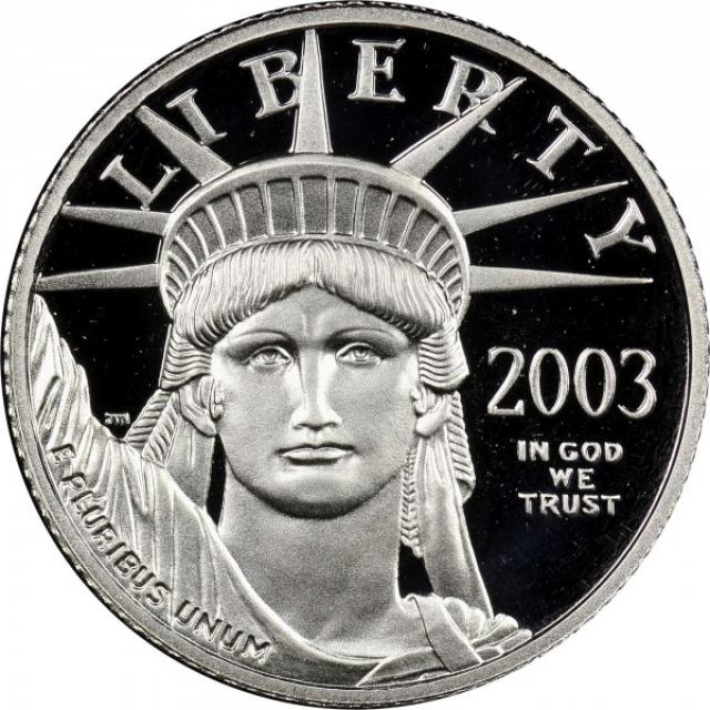 Монета Американський Платиновий орел, 10 доларів 2003, США, США