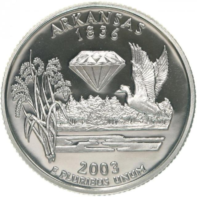 Монета Квотер штату Арканзас, ¼ долара 2003, США, Квотери 50 штатів
