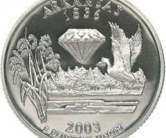 Монета Квотер штату Арканзас, ¼ долара 2003, США, Квотери 50 штатів